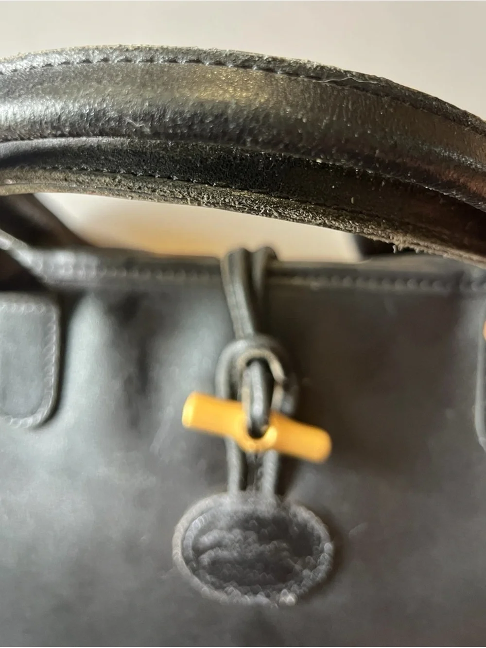 Longchamp Top-Handle Tote with Toggle Accent